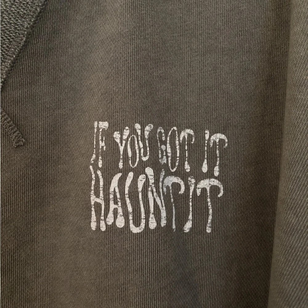 Aerie Olive Sweatshirt - If You Got It Haunt It - Size XXL - Picture 2 of 6